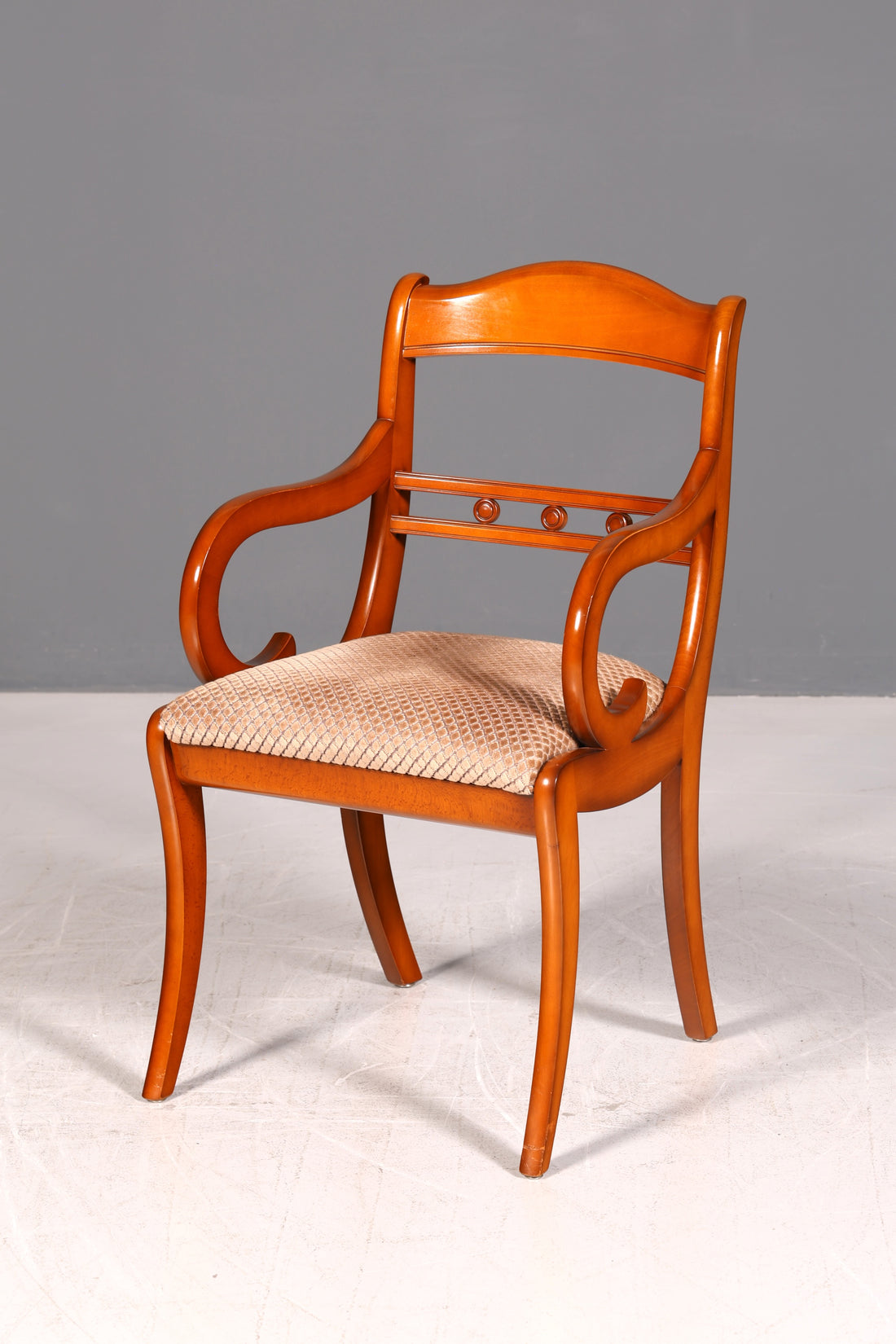 Beautiful English Armchair Secretary Chair UK Upholstered Chair Antique Dining Chair Real Wood Vintage