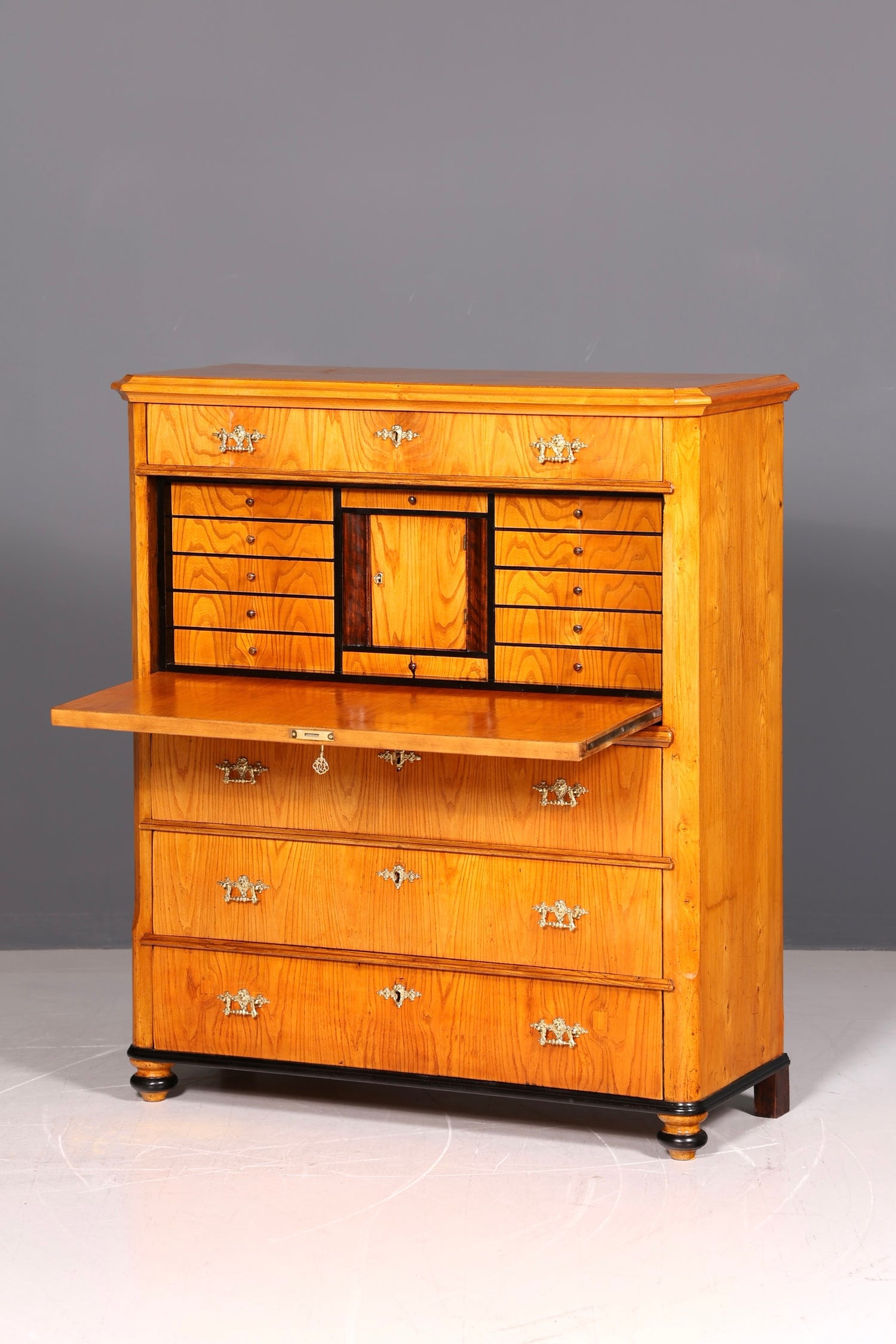 Wunderschöner Antiker Biedermeier Sekretär um 1880 Gründerzeit Echt Holz Schreibsekretär Antik