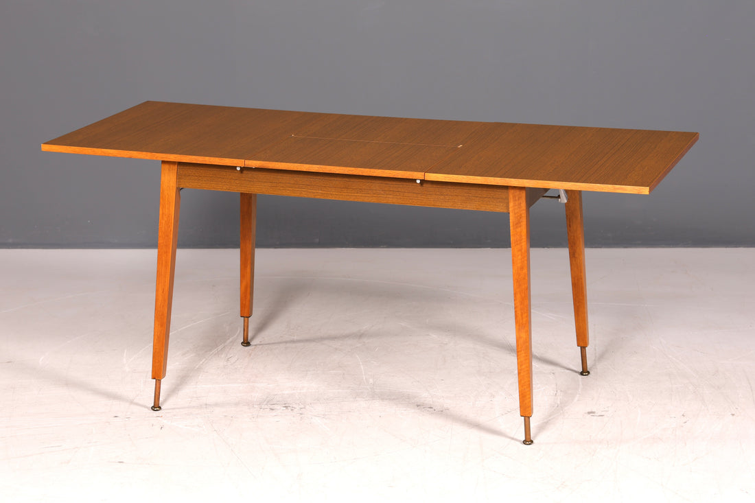 Wunderschöner Mid Century Küchentisch Vintage Tisch ausziehbar und höhenverstellbar
