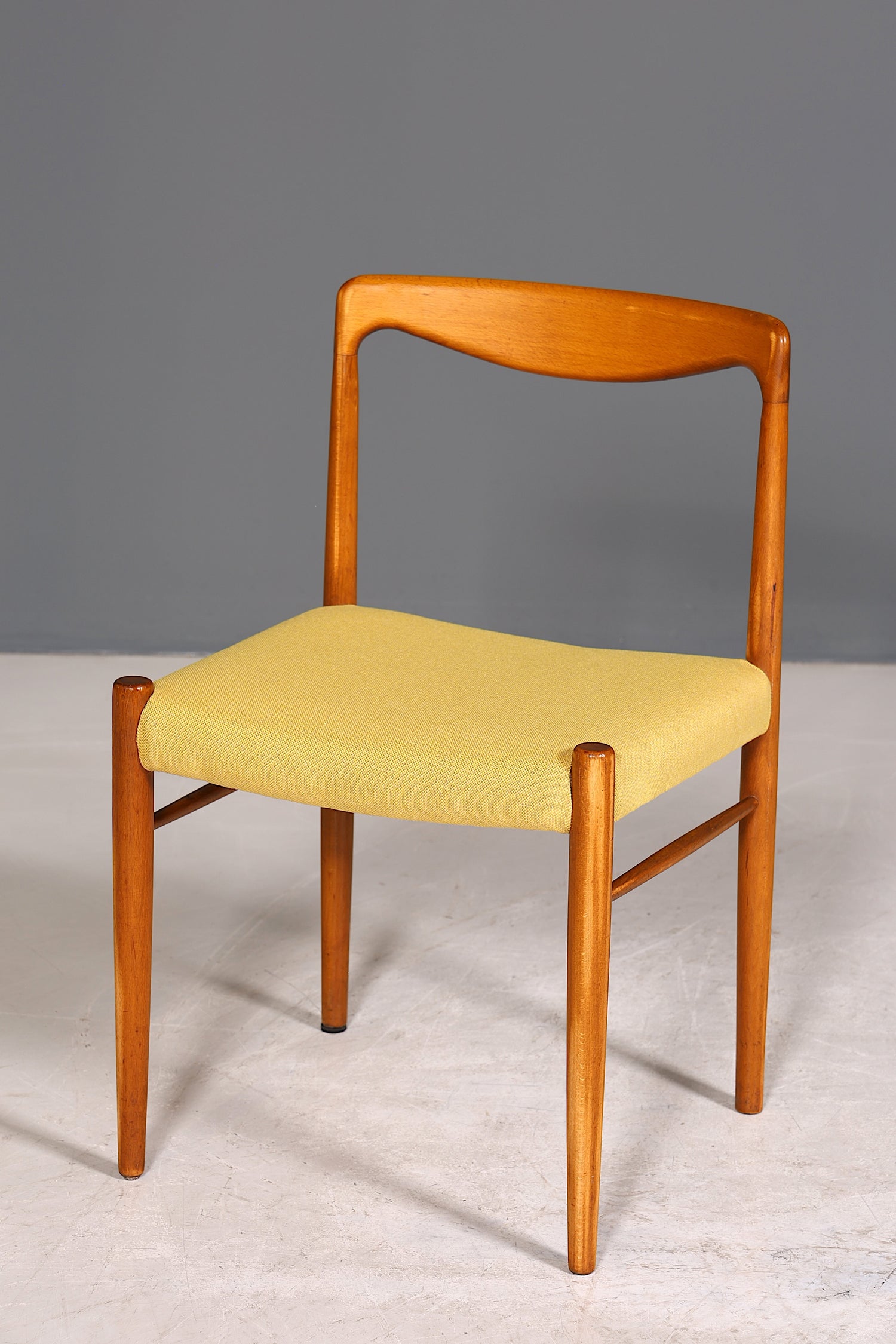 Wunderschöner Mid Century Teak Holz Stuhl Retro Stuhl Danish Design Küchenstuhl Sekretär Stuhl