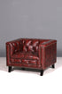 G137 Finish Stilvoller Original Chesterfield Sessel Englischer Armlehnsessel Englisch Herrensessel