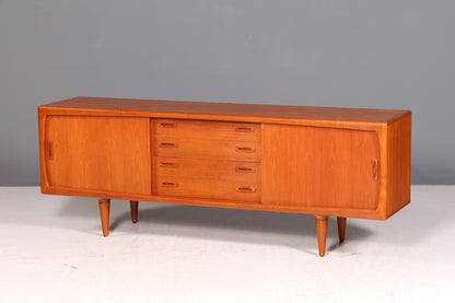 Beeindruckendes Original H.P. Hansen XXL Sideboard Teak Holz TV Kommode Lowboard Danish Design Vintage Schrank