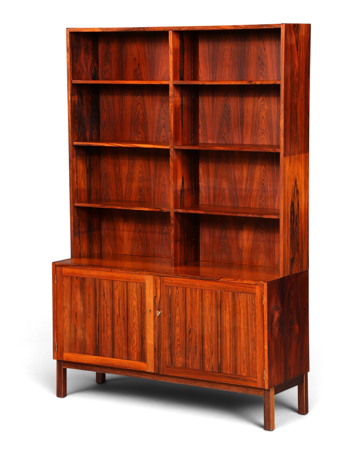 Dreamy mid-century bookcase, rosewood cabinet, Danish design, retro shelving unit, vintage sideboard, 1960s