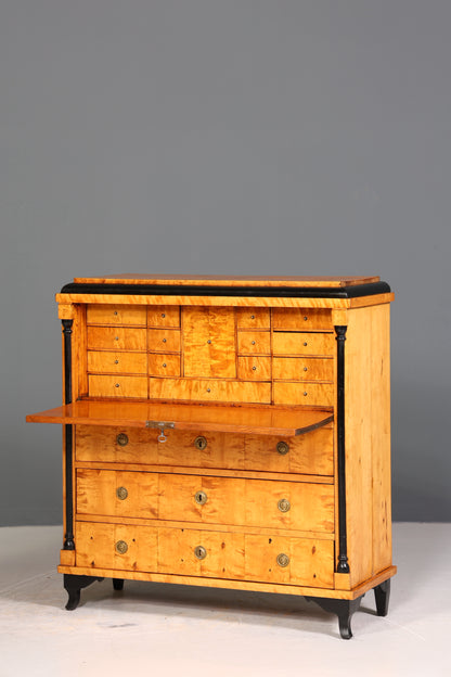 Wunderschöner Original Biedermeier Sekretär um 1860 Kommode Antik Bürokommode