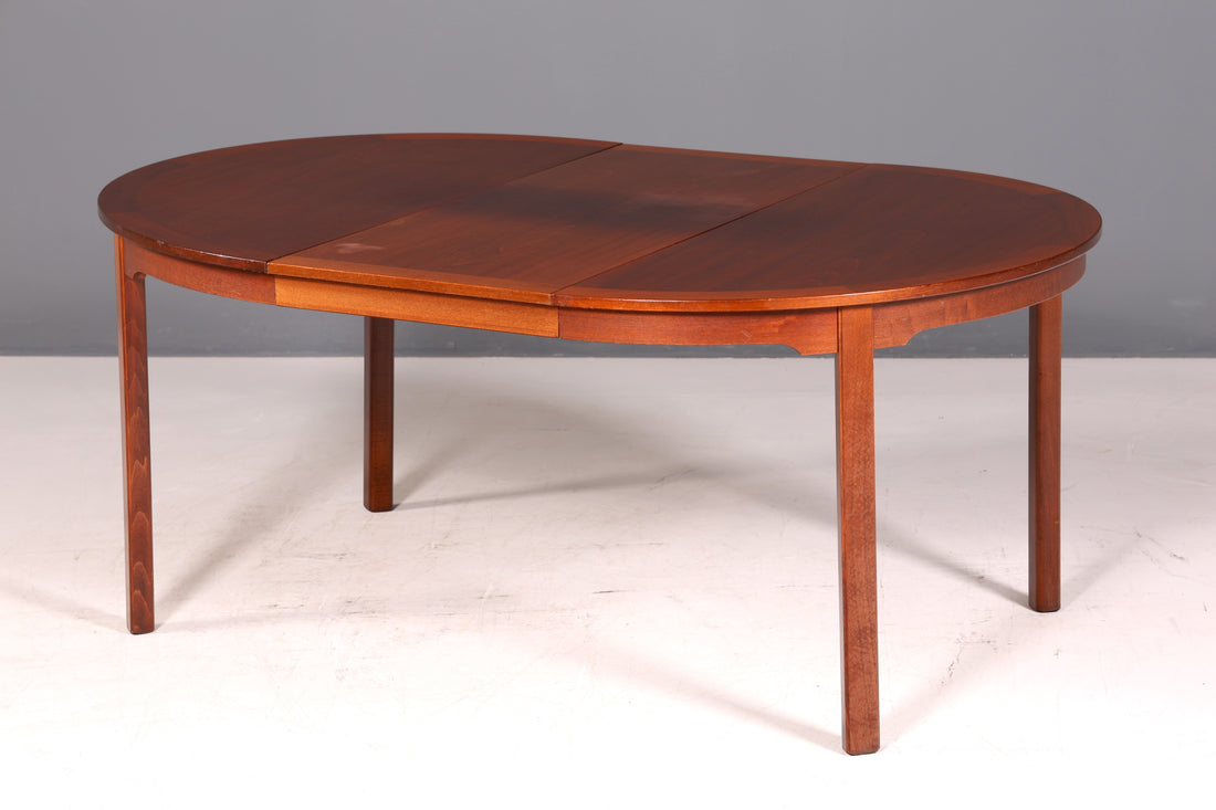 G133 Finish cm Schlichter Mid Century Esstisch ausziehbarer Vintage Tisch Retro Küchentisch