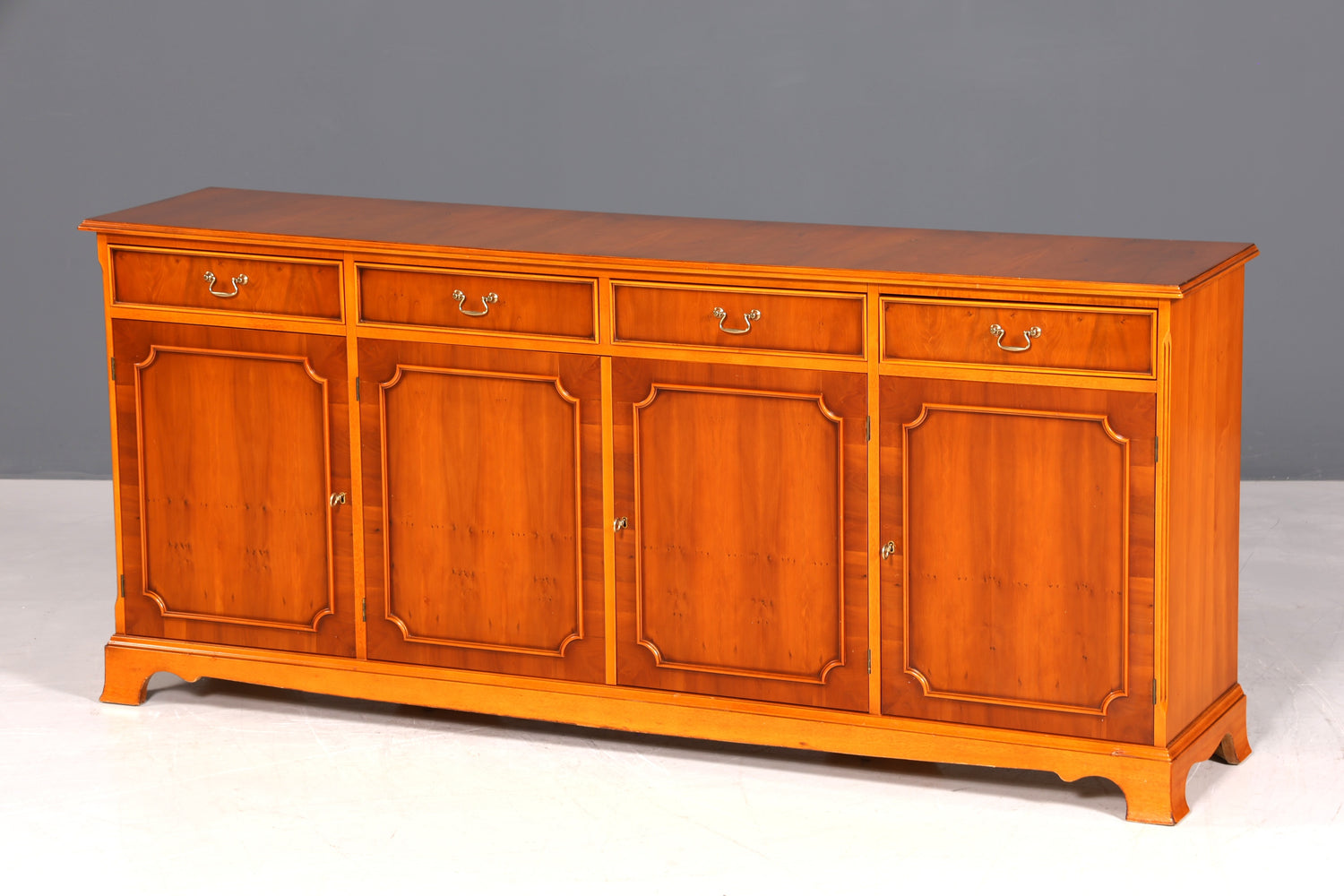 F991 Finish cm Wunderschönes Englisches Sideboard Eibe Schrank Antik Stil Buffetschrank Kommode