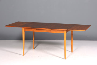 Magnifique table de salle à manger extensible vintage des années 50, table de cuisine rétro