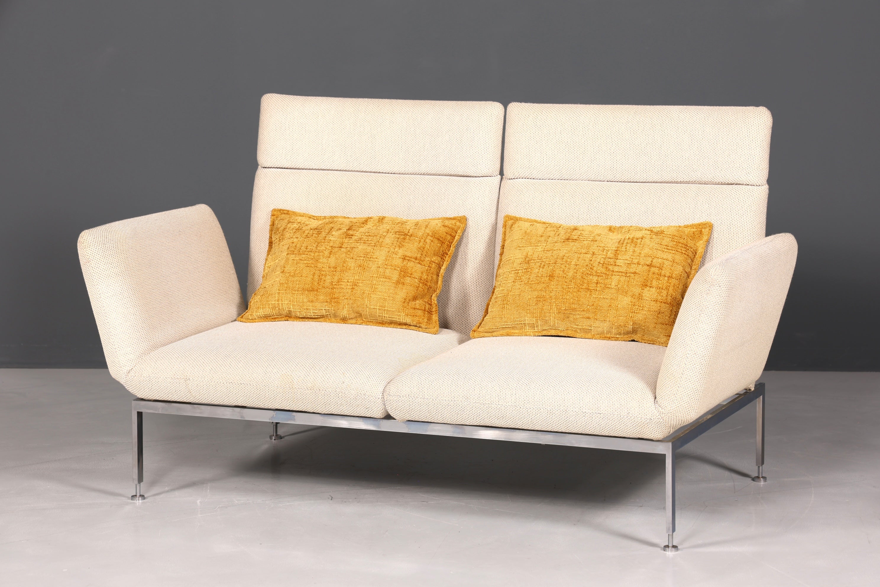 Magnifique canapé design Brühl Roro, canapé 2 places convertible, dessiné par Roland Meyer-Brühl, lit d&