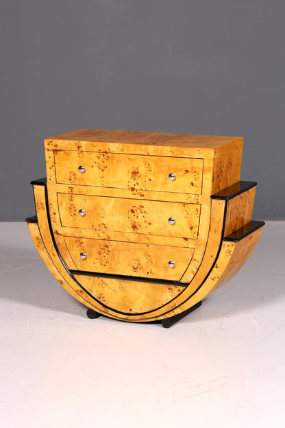 Edles Art Deco Stil Sideboard Wandkonsole Biedermeier Antik Stil Kommode Echt Holz Handarbeit