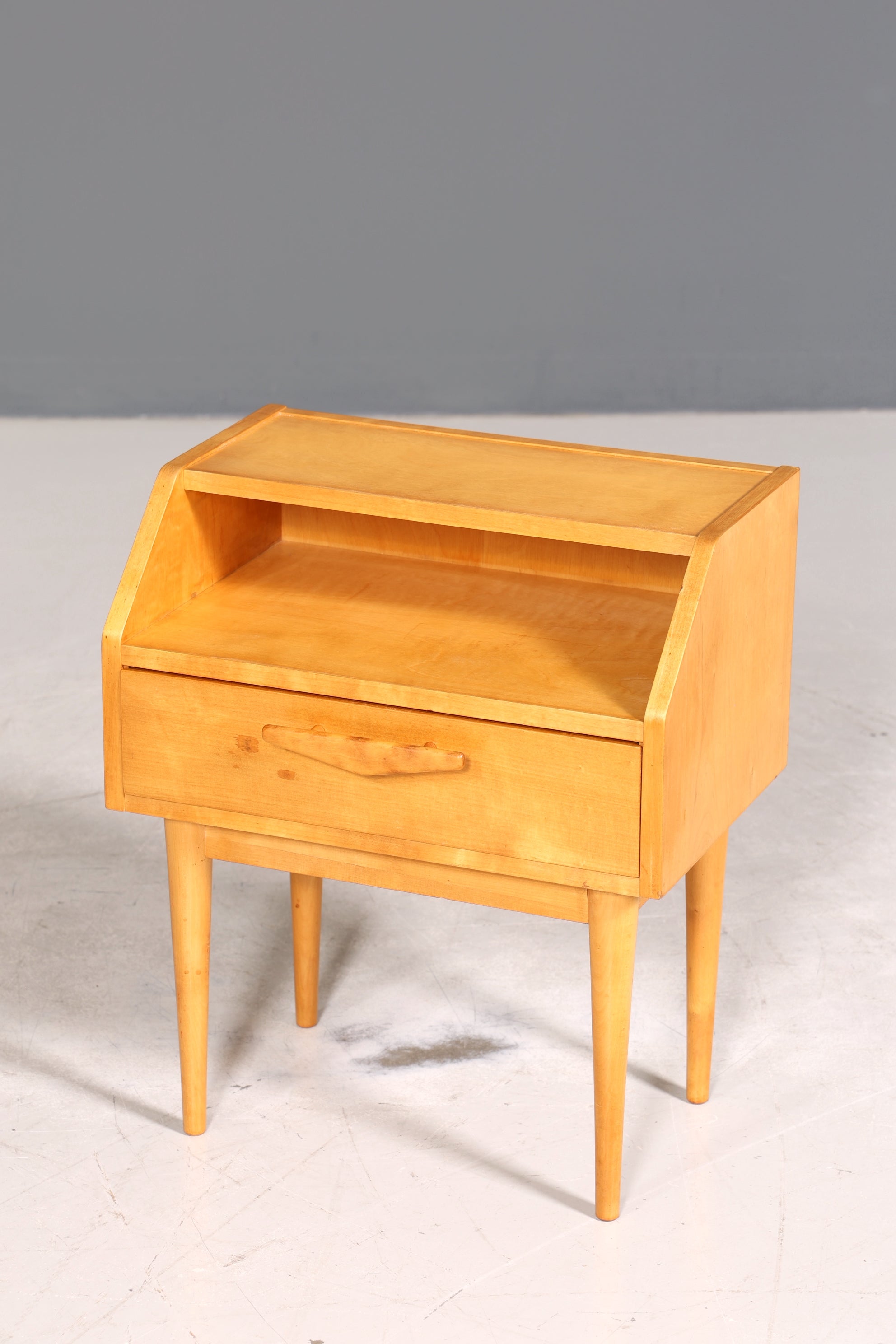 Traumhafte Hellerau Kommode Mid Century Nachttisch echt Holz Beistelltisch VEB Möbel 1 von 2