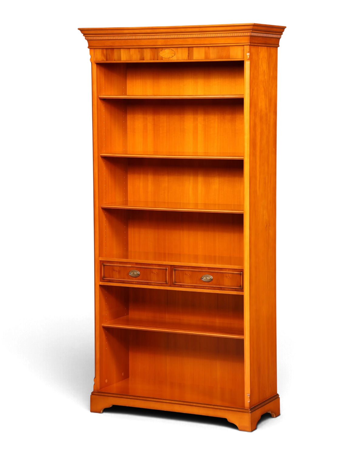 Wunderschönes Bücherregal im Heldense Stil mit Schubladen Standregal Bookshelf Bibliothek Regal Echt Holz