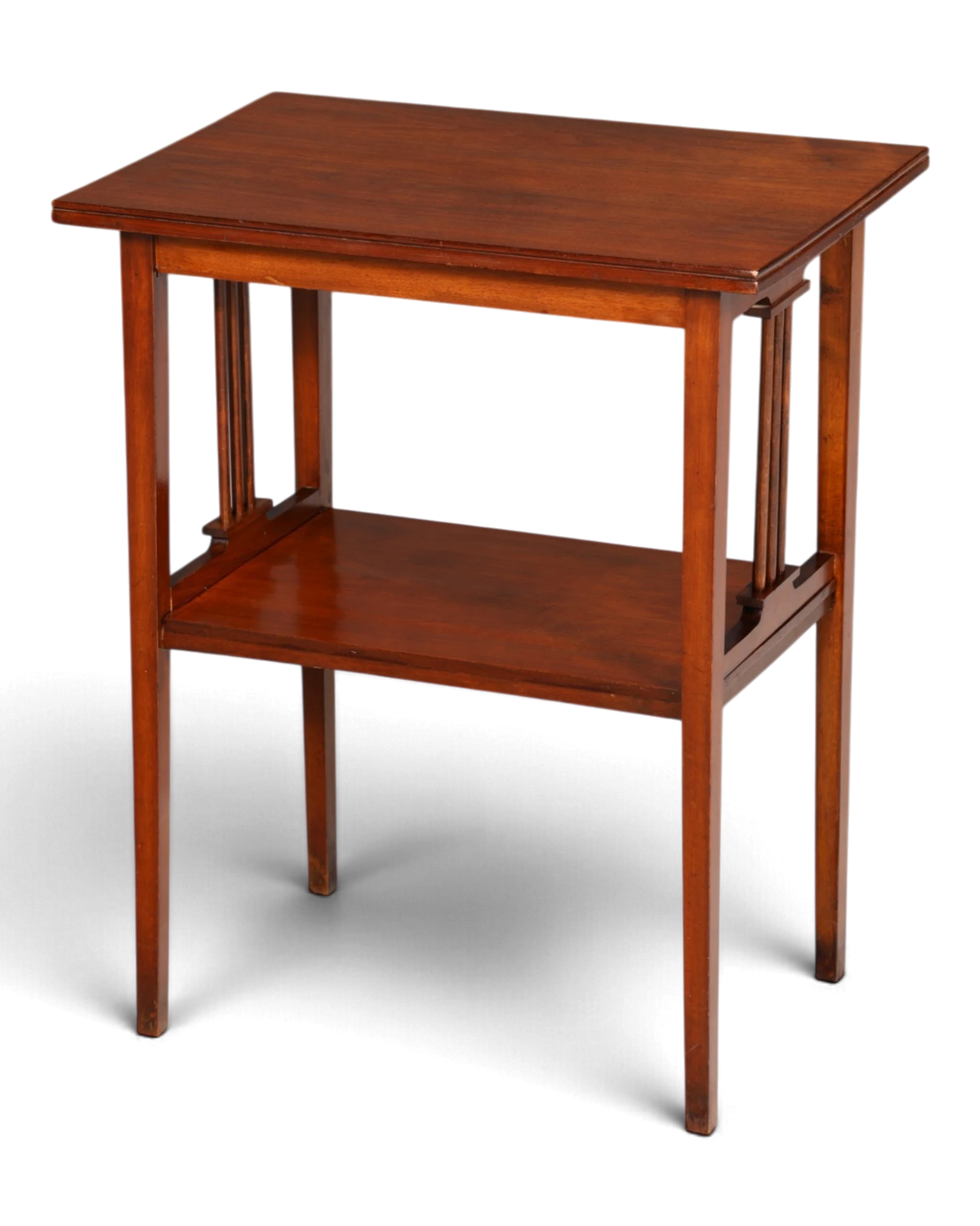 Wunderschöner Jugendstil Beistelltisch Antik Eiche Ablagetisch Tisch zweietagig Etagere Echt Holz