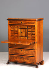 Wunderschöner Biedermeier Sekretär Louis Philippe Büro Vertiko Kommode Antik Schreibtisch
