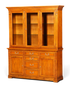 Hauptstadt Möblerei Selva Villa Borghese Vitrine aus massivem Holz im Antik-Stil mit Glasfront und Innenbeleuchtung