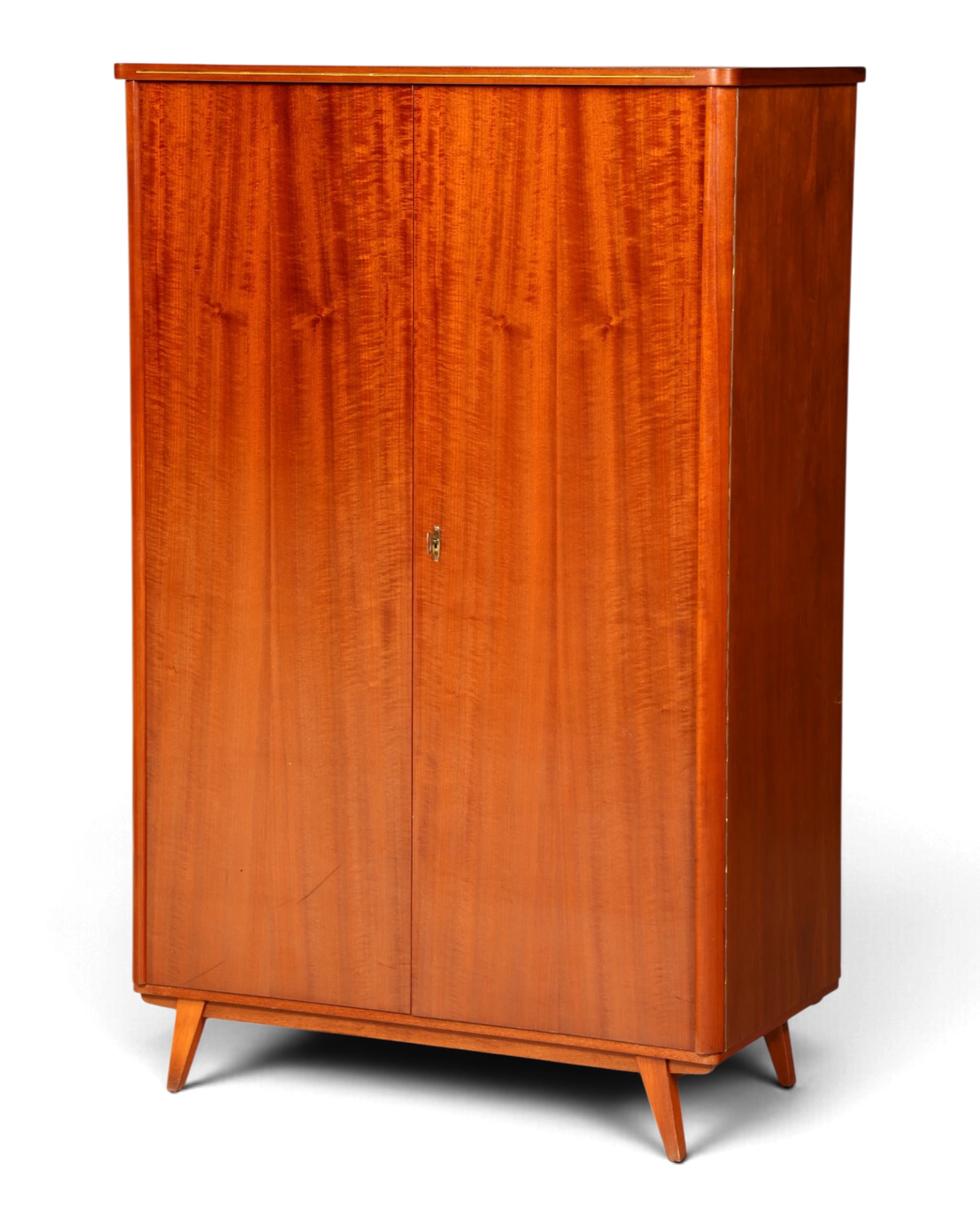 Magnifique armoire vestimentaire Mid-Century au design de la RDA, armoire vintage rétro, armoire à linge des années 60
