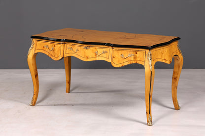 Wunderschöner Louis XV Stil Schreibtisch French Office Desk Antik Stil Bürotisch Massivholz