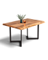 Traumhafter Nussbaum Tisch 140cm-100cm Esszimmer Tisch Baumkanten Platte Massiv Holz Küchentisch