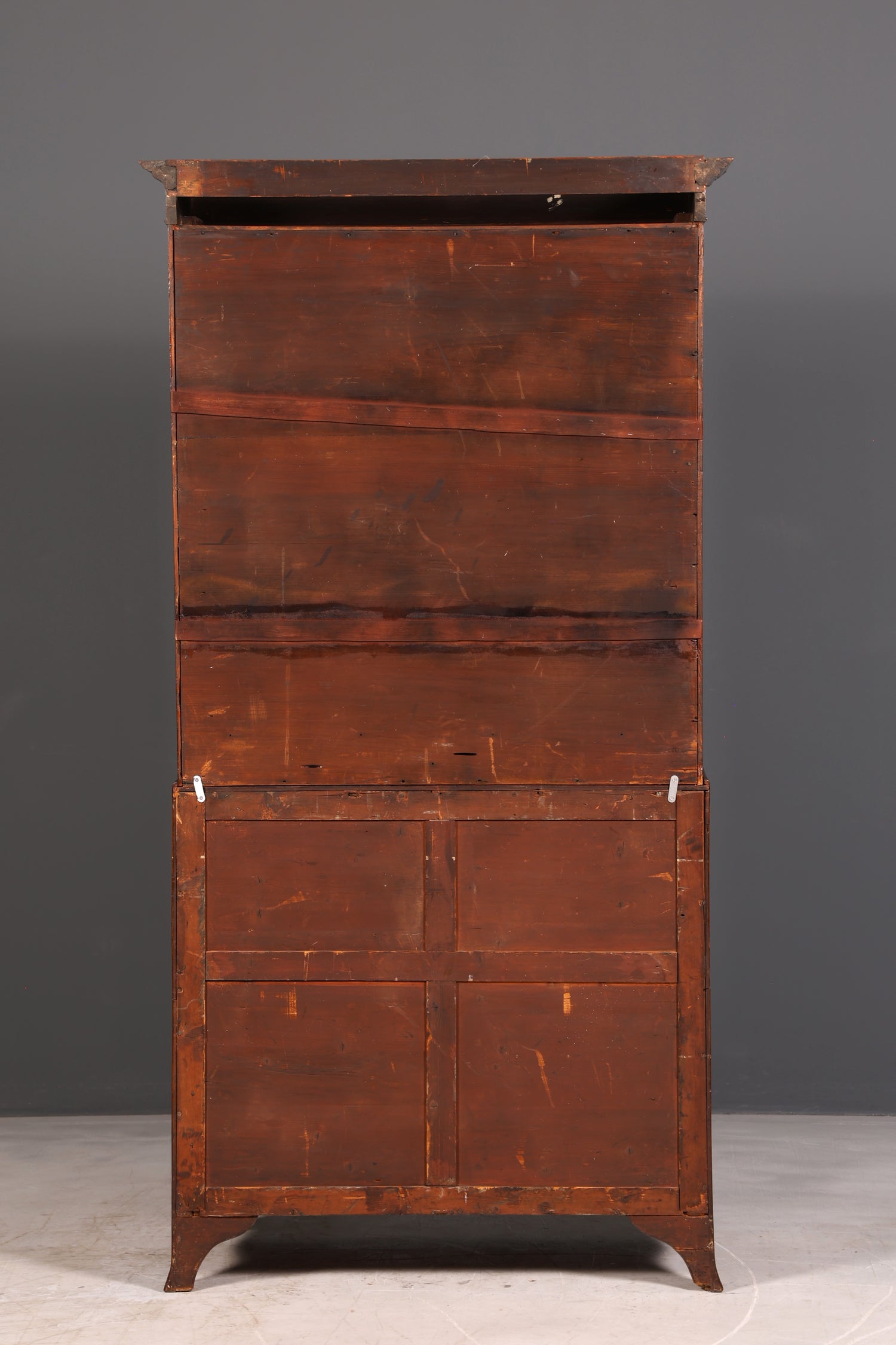 Magnifique secrétaire anglais à abattant avec partie supérieure, secrétaire ancien, bibliothèque vitrine en acajou, meuble de bureau, Royaume-Uni