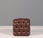 Edler Chesterfield Stil Hocker Fusshocker UK Braun Fussablage