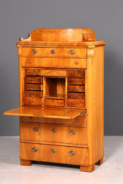 Wunderschöner Biedermeier Sekretär Schreibsekretär Vertiko Lousi Philippe Schreibtisch Massivholz