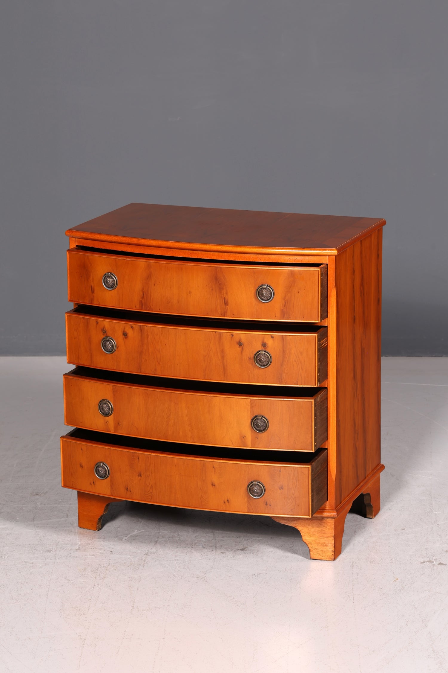Traumhafte Englische Kommode Eibe Echt Holz Schrank 60er Jahre Sideboard Anrichte Vintage