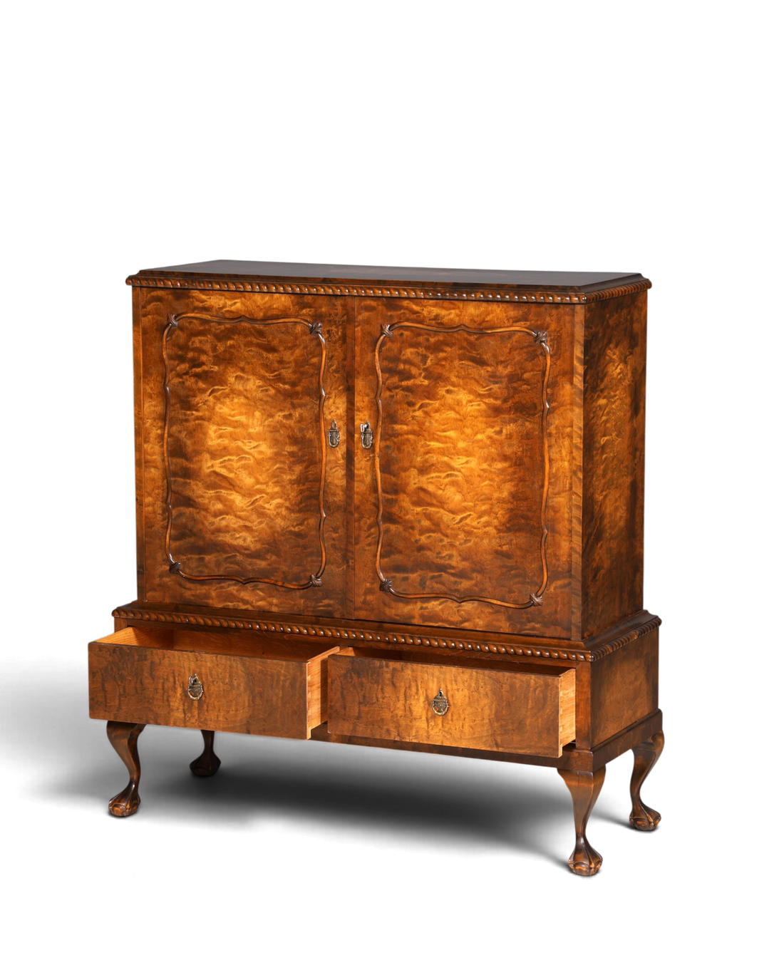 G365 Finish Stilvoller Original Art Deco Schrank Vertiko Sideboard um 1930 Highboard Kommode (Kopie)