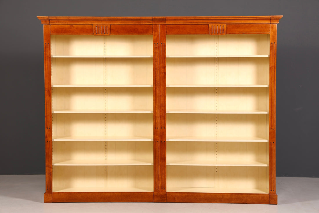 Wunderschönes Englisches XXL Bücherregal Eibe Antik Regal Bookshelf Buchablage 60s