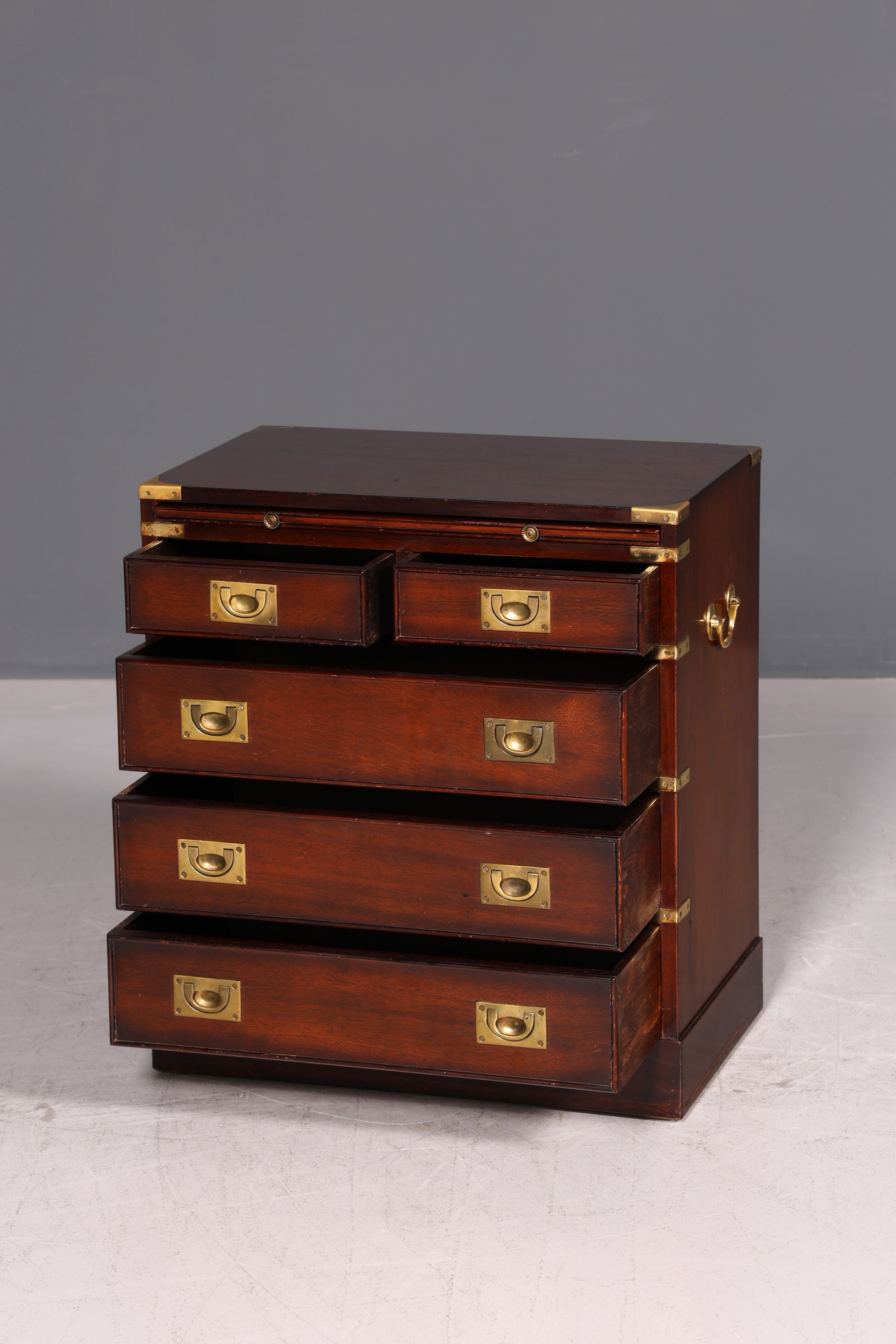 Traumhafte Maritime Kommode Englisch Military Chest Schiffskommode Antik Schrank Beistellschrank Kolonialstil