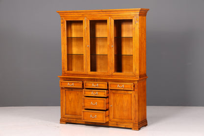 Wunderschöne Original Selva Vitrine Villa Borghese massiv Holz Buffet Schrank Bibliothek
