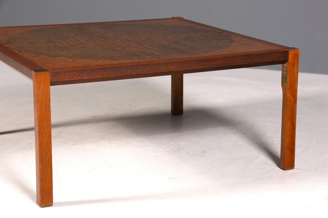 F958 Finish cm Wunderschöner Mid Century Couchtisch Retro Ablagetisch Vintage Coffee Table 70er Jahre Wohnzimmertisch