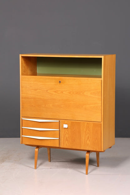 Wunderschöner Hellerau Schrank Modell 427 Mid Century Sekretär Vintage Schreibschrank Design Retro Highboard Esche