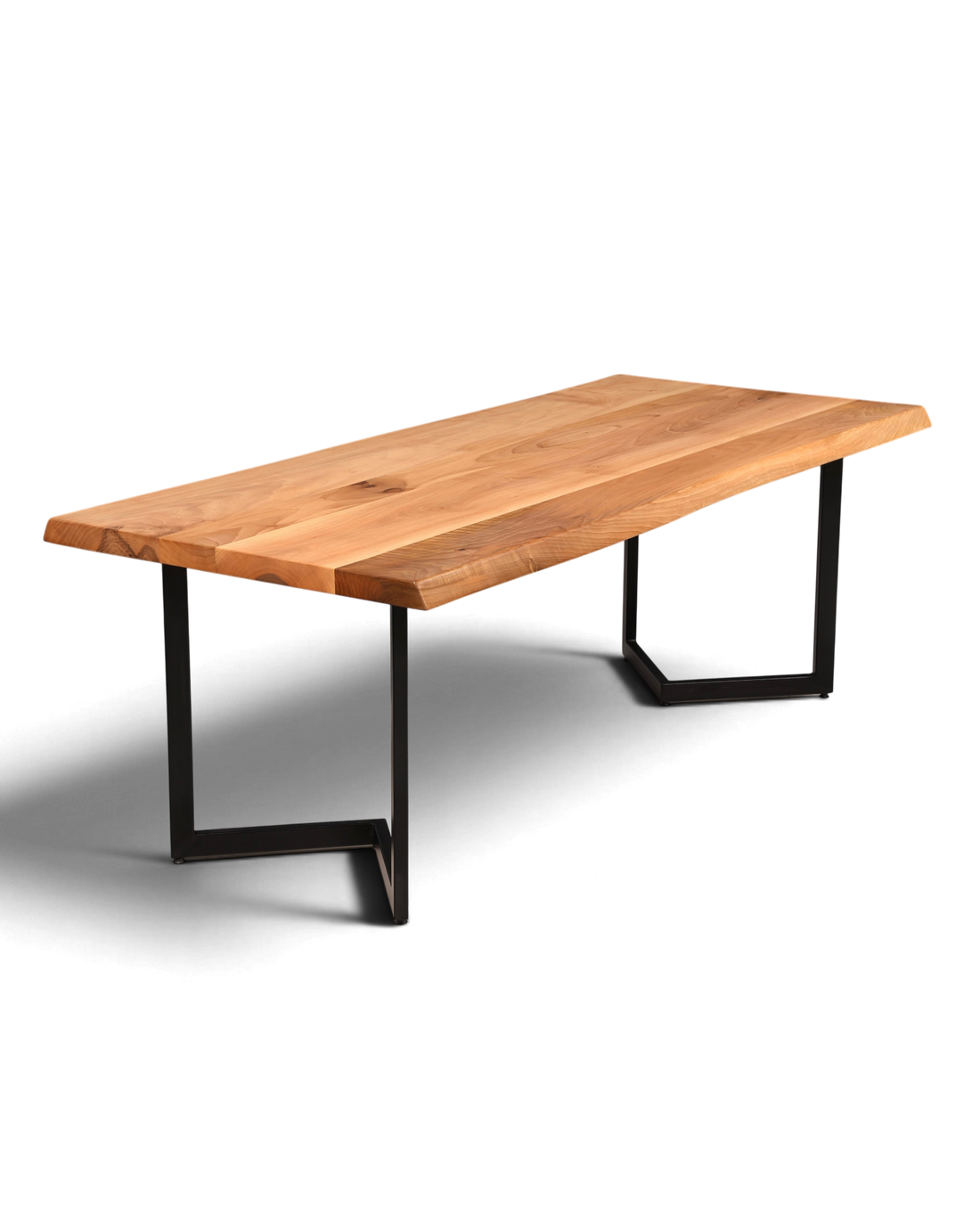Wunderschöner Nussbaum Tisch 220cm-95cm Esszimmer Tisch Baumkanten Platte massiv Holz Küchentisch