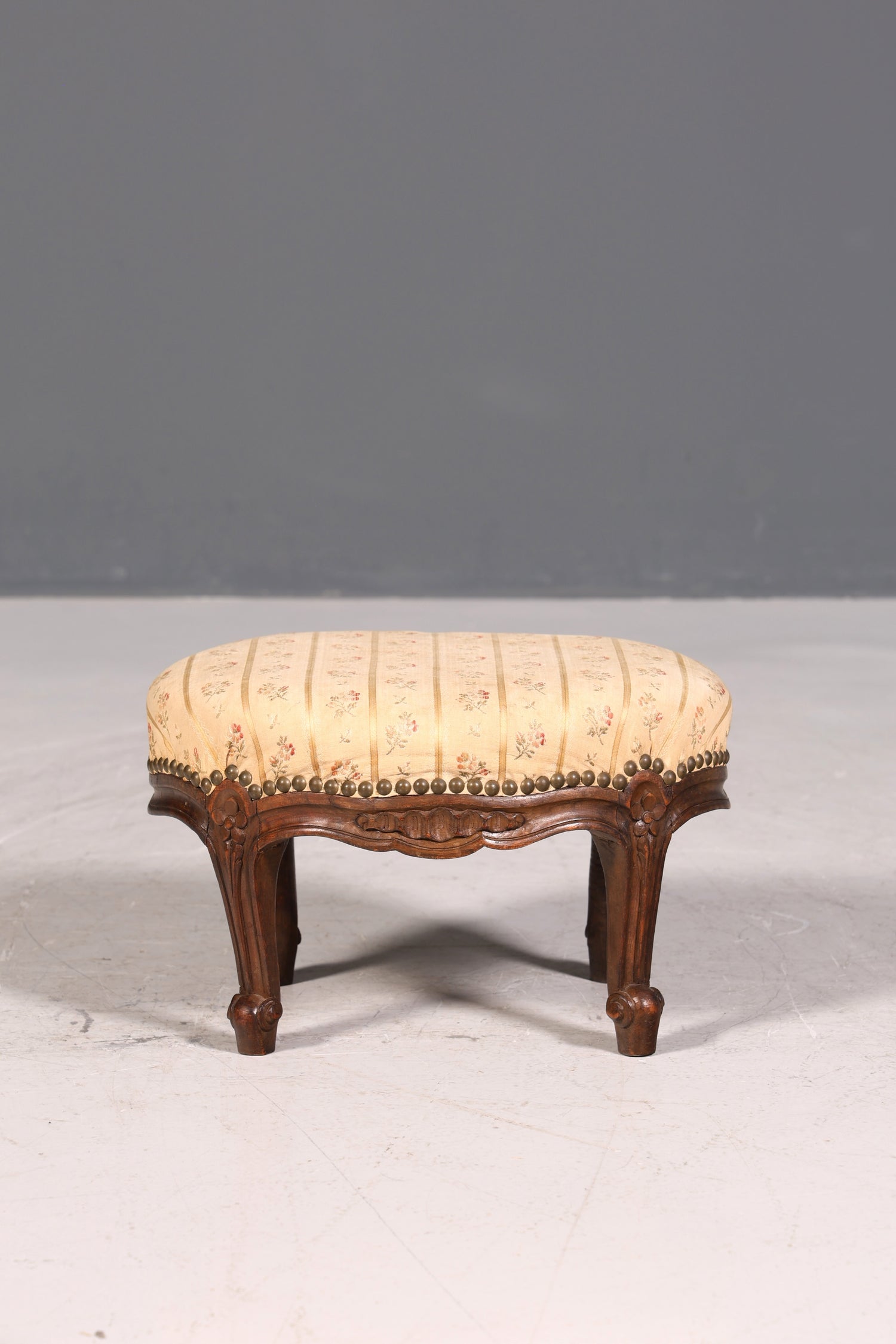 Magnifique tabouret Chippendale, style baroque antique, repose-pieds, tabouret