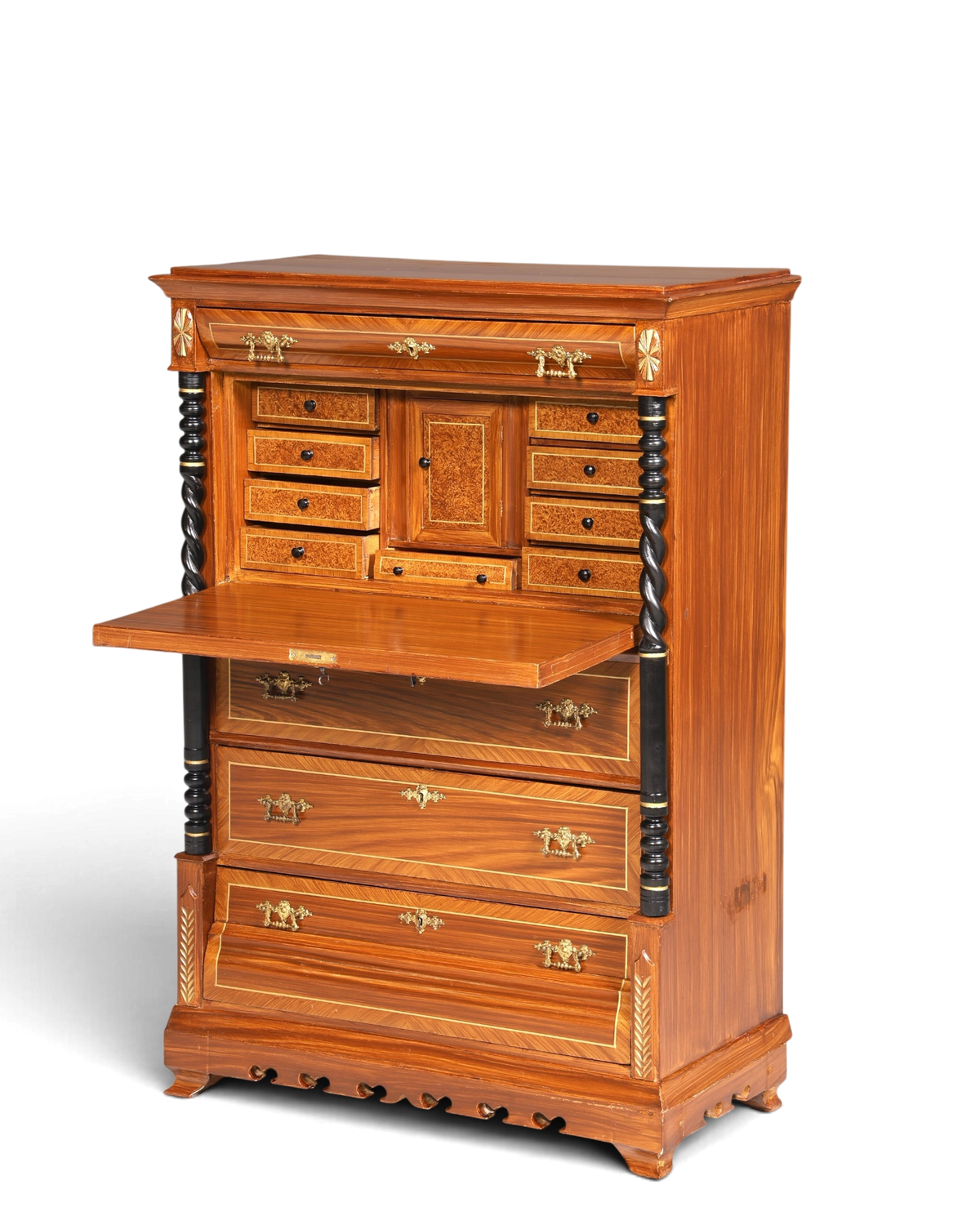 Traumhafter Gründerzeit Sekretär Vertiko Highboard Louis Philippe Kommode um 1880