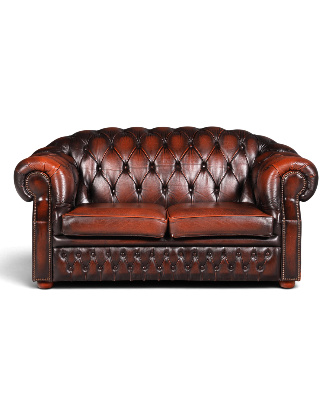 Wunderschönes Original Chesterfield Centurion 2-Sitzer Couch Englisches echt Leder Sofa UK