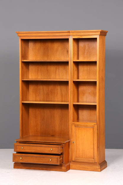 Edles Original Selva Bücherregal Kirschholz Regal Bücherschrank Vintage Italienische Möbel TV Bibliothek