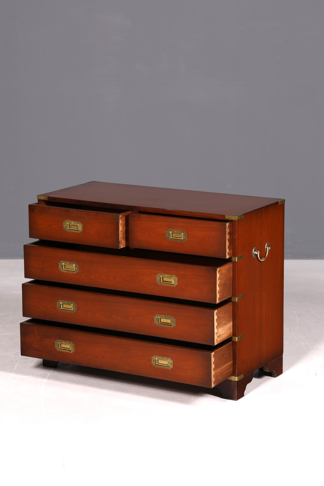 G098 Finish cm Wunderschöne Englische Kommode Holz TV Schrank Antik Sideboard