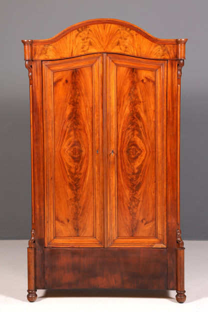 Edler Louis Philippe Schrank Antik Gründerzeit Kleiderschrank Wäscheschrank um 1880