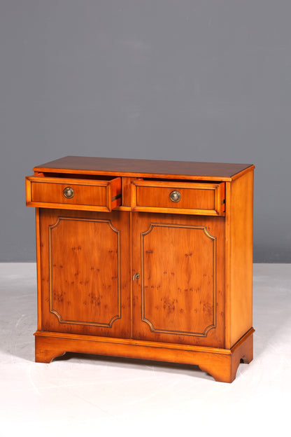 F944 Finish Traumhafter Original Heldense Schrank Englische Eibe Sideboard echt Holz Antik 60s