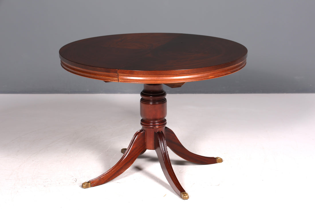 Belle table de salle à manger extensible anglaise, style antique, table de cuisine des années 60