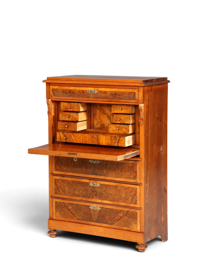 Stilvoller Gründerzeit Sekretär Vertiko Highboard Jugendstil Kommode Schrank um 1880