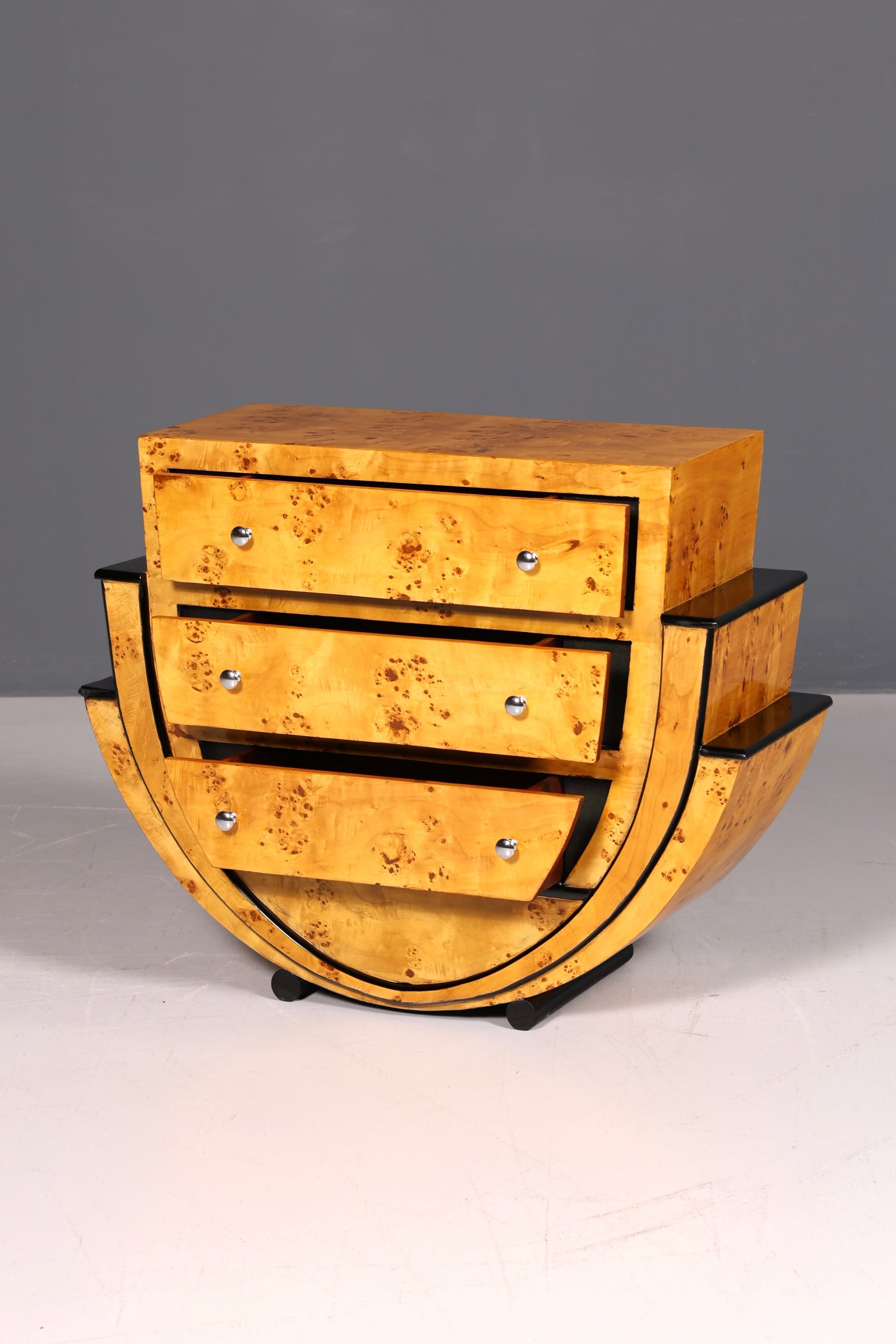 Edles Art Deco Stil Sideboard Wandkonsole Biedermeier Antik Stil Kommode Echt Holz Handarbeit