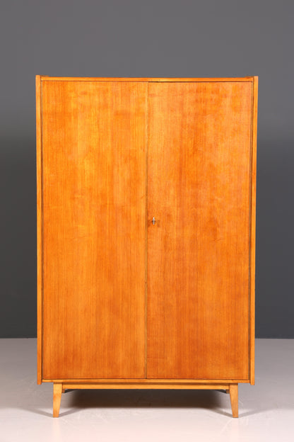 Armoire de style mid-century, meuble vintage, armoire à linge rétro, placard d&