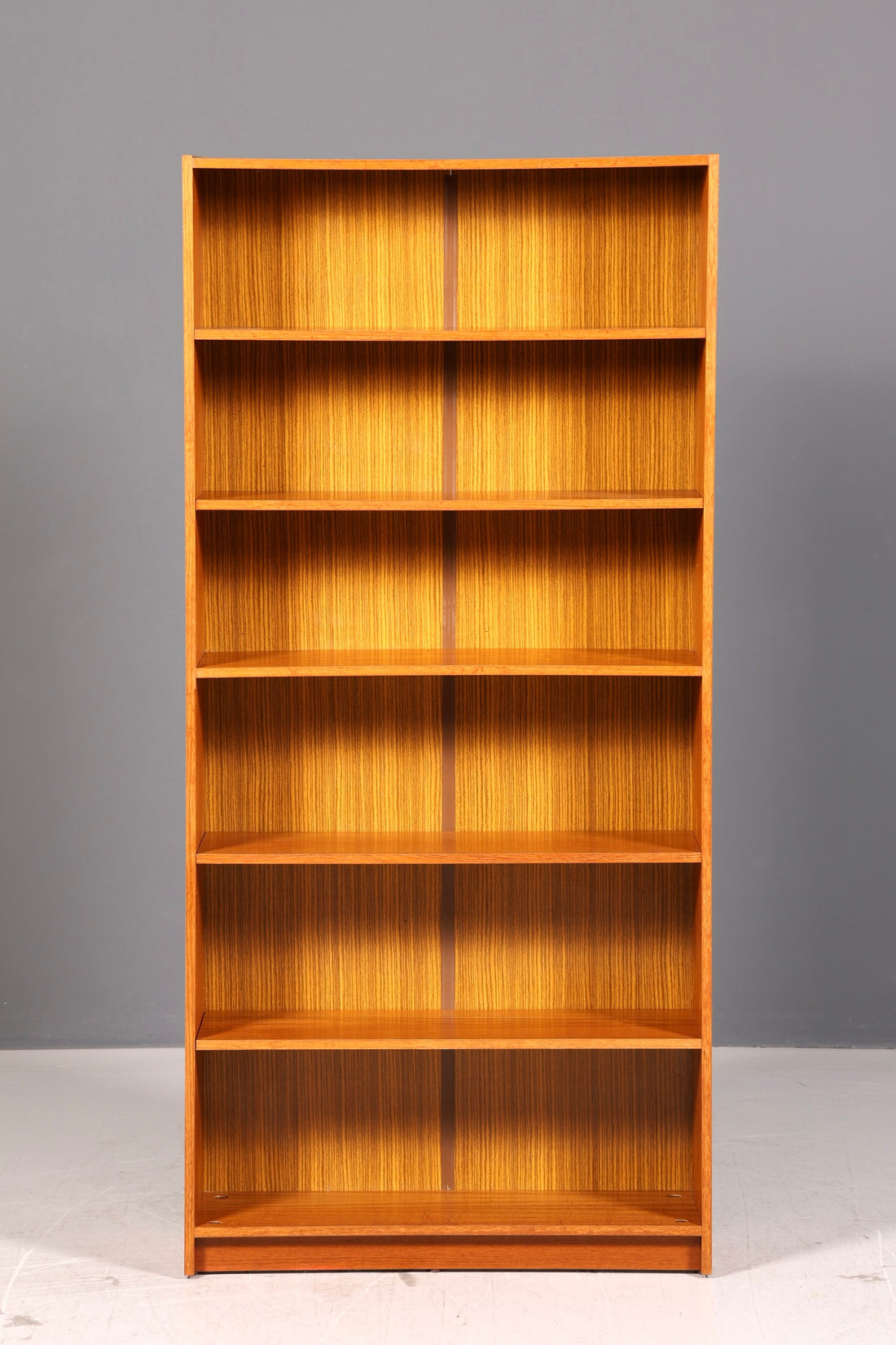 Étagère mid-century sobre, vintage, bibliothèque, meuble, rangement pour livres, bibliothèque, années 60, bois