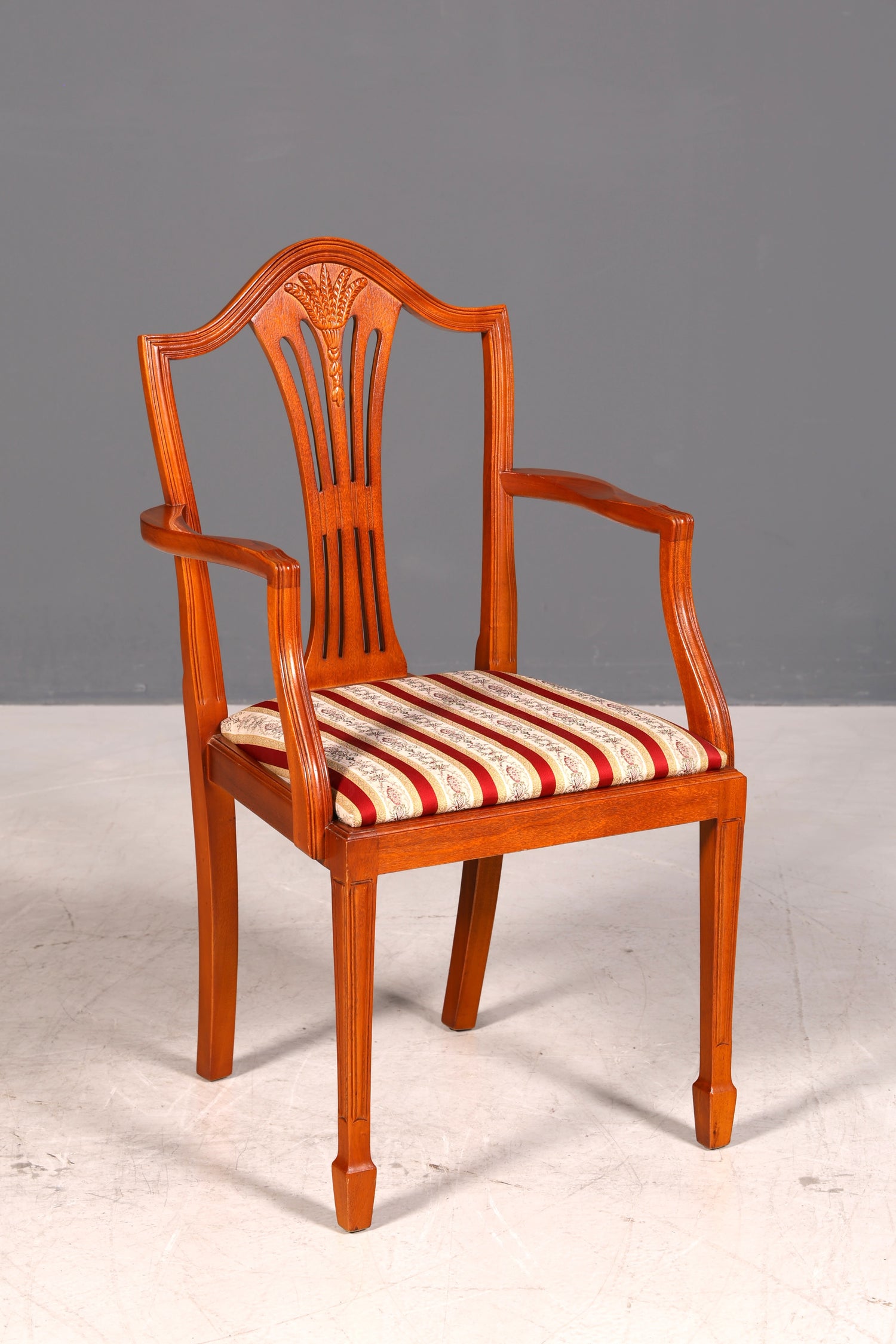 Edler Englischer Stuhl im Hepplewithe Stil Englisch Armlehnstuhl Dining Chair Küchenstuhl Sekretär Stuhl