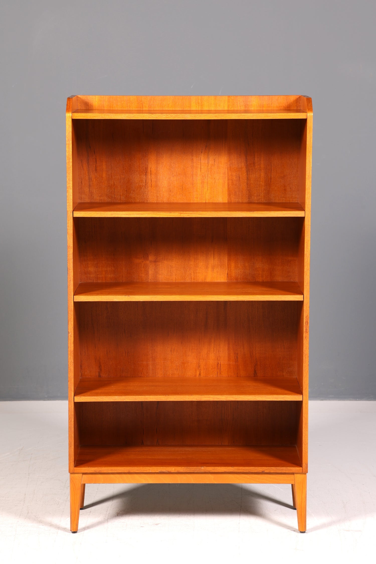 Edles Mid Century Regal Vintage Bücherregal Schrank Buchablage 60s Bookshelf Designer Holz Retro