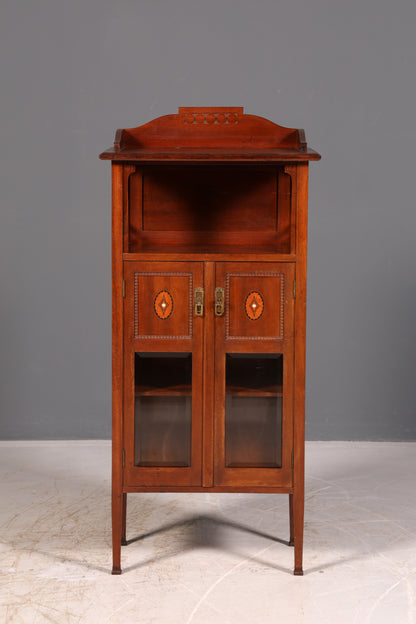 Traumhafte Jugendstil Vitrine Bücherschrank Glasvitrine Geschirrschrank Vitrinenschrank Schrank Antik