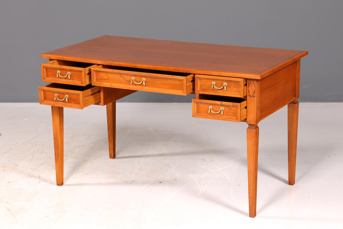 Wonderful original Selva Villa Borghese desk antique-style cherry wood office desk vintage