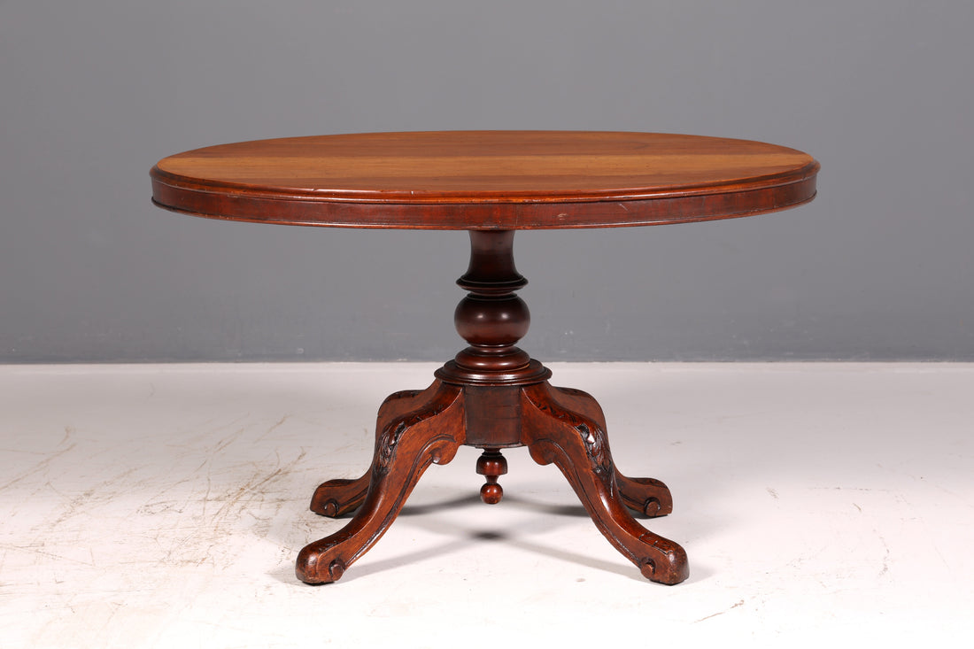Elegant Louis Philippe Oval Dining Table in Solid Wood | Dining Room Table English Kitchen Table