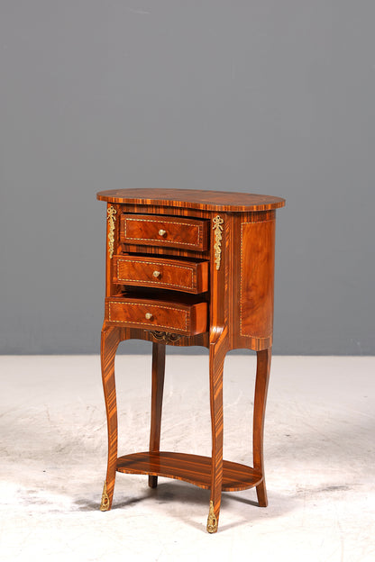 Stilvolle Barock Stil Kommode Antik Stil Beistelltisch Messing Schränkchen